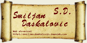 Smiljan Daskalović vizit kartica